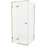 Душевой уголок New Trendy Avexa Gold 100х120 L EXK-1762 профиль Брашированное золото стекло прозрачное