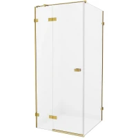 Душевой уголок New Trendy Avexa Gold 100х120 L EXK-1762 профиль Брашированное золото стекло прозрачное