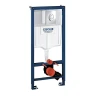 Комплект унитаза с инсталляцией Grohe Rapid SL 39189001 цвет Белый с сиденьем Микролифт и клавишей смыва цвет Хром