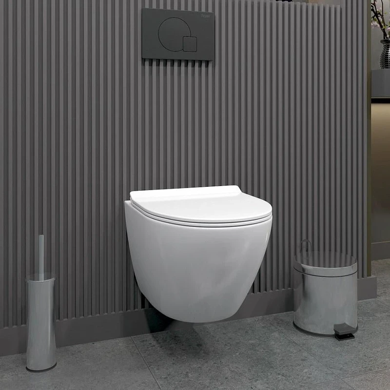 Комплект унитаза с инсталляцией Grohe Rapid SL 39189001 цвет Белый с сиденьем Микролифт и клавишей смыва цвет Хром