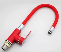 Смеситель для кухни Frap H43 F4043 Красный Хром латунь