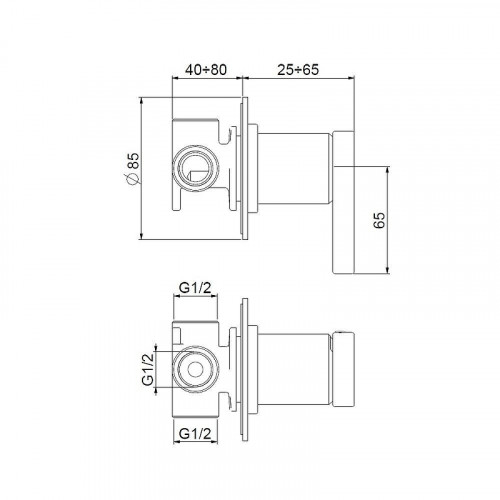 Смеситель для душа Webert Coral CO880101560 цвет Черный матовый