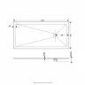 Душевой поддон из искусственного камня RGW Stone Tray (Стоун Трей) ST-G 100х80 16152810-002 цвет Графит