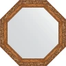 Зеркало Evoform Octagon 75х75 BY 3774 в багетной раме - Виньетка бронзовая 85 мм стекло