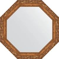 Зеркало Evoform Octagon 75х75 BY 3774 в багетной раме - Виньетка бронзовая 85 мм стекло