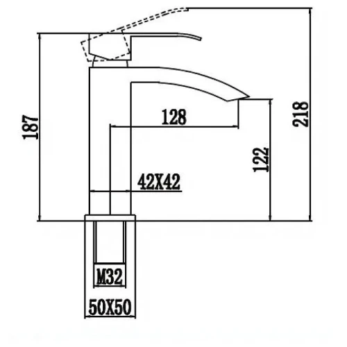 Смеситель для раковины Fmark FS8601 цвет Сатин