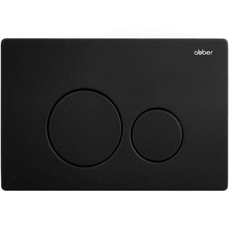 Клавиша смыва Abber AC0121MB Черная матовая