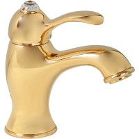 Смеситель для раковины Migliore Lem Swarovski 18893 Золото латунь