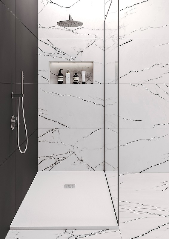 Душевой поддон из искусственного камня Starohome Solid 120х80 1237471 White Matt