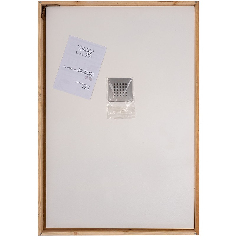 Душевой поддон из искусственного камня Starohome Solid 120х80 1237471 White Matt