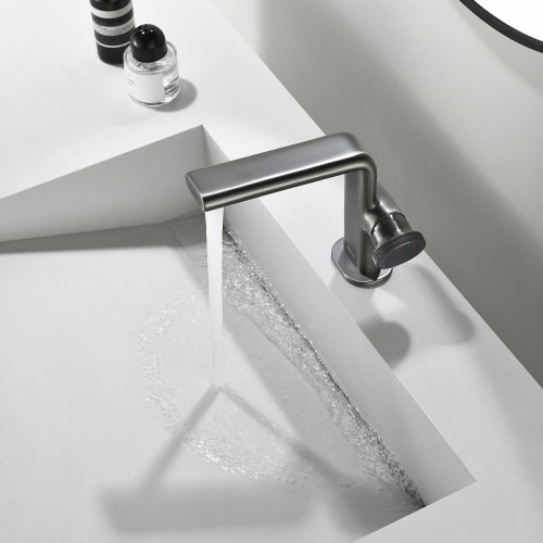 Смеситель для раковины Black&amp;White Gravity GF-7207-GM 7207GM цвет Оружейная сталь