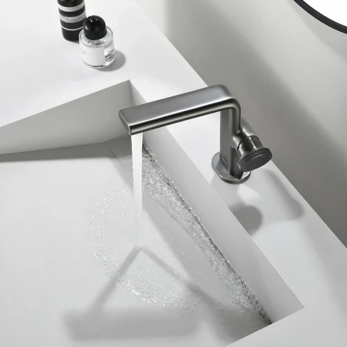 Смеситель для раковины Black&White Gravity GF-7207-GM 7207GM цвет Оружейная сталь