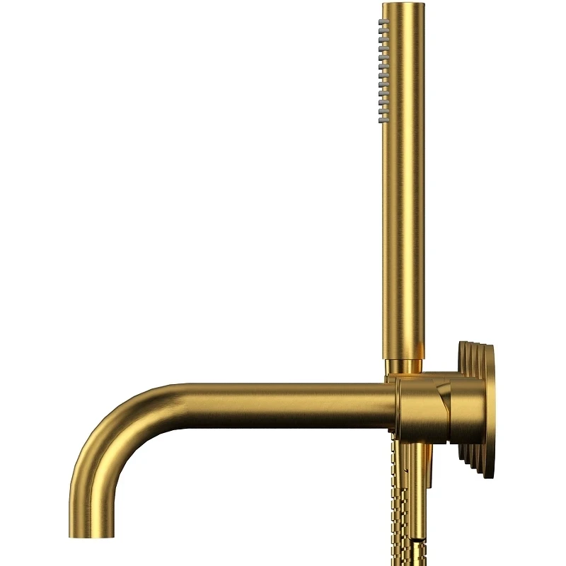 Смеситель для ванны Whitecross Y brushed gold Y1240GLB Брашированное золото латунь встраиваемый