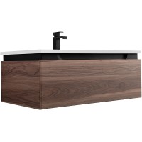Тумба под раковину Cezares Slider 80 SLIDER-800-1C-SO-NA-P подвесная Орех дымчатый МДФ / ЛДСП