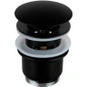 Донный клапан Remer 905CC2114NO click-clack Черный матовый