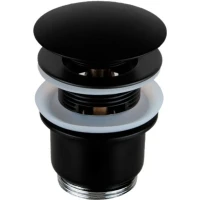 Донный клапан Remer 905CC2114NO click-clack Черный матовый