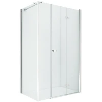 Душевой уголок New Trendy New Soleo Chrome 100x120 R K-0624 профиль Хром стекло прозрачное