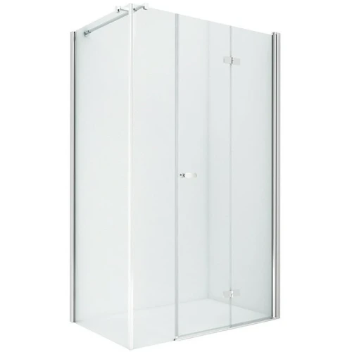 Душевой уголок New Trendy New Soleo Chrome 100x120 R K-0624 профиль Хром стекло прозрачное