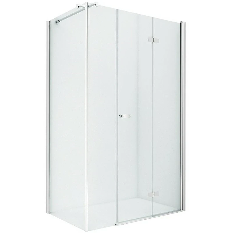 Душевой уголок New Trendy New Soleo Chrome 100x120 R K-0624 профиль Хром стекло прозрачное