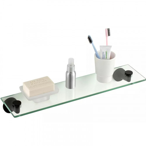 Стеклянная полка Remer Guest GS20NO Черная матовая