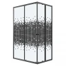 Душевой уголок Niagara Eco 120х80 NG-1012-14QBLACK профиль цвет Черный матовый стекло прозрачное с рисунком