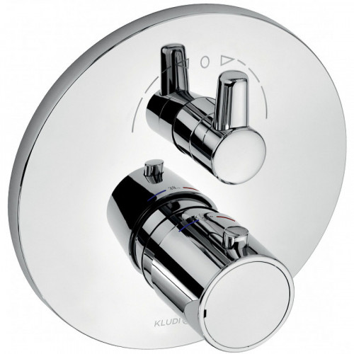 Смеситель для душа Kludi Zenta 388300545 с термостатом Хром латунь встраиваемый