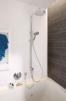 Смеситель для душа Kludi Zenta 388300545 с термостатом Хром латунь встраиваемый