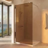 Душевая перегородка Vincea Walk-In 100 VSW-1H100GS профиль Хром стекло янтарь