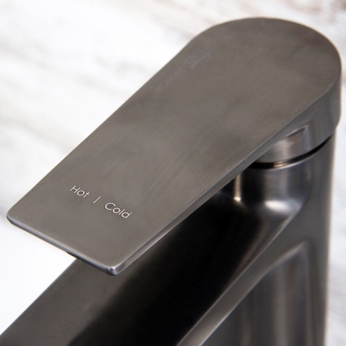 Смеситель для раковины WasserKRAFT Wiese 8403 Оружейная сталь латунь