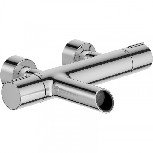Смеситель для ванны Jacob Delafon Toobi E8992-CP с термостатом Хром латунь на стену