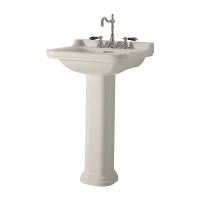 Раковина Kerasan Waldorf 60 4140K1bi/cr*3 Белая фарфор подвесная, полувстраиваемая