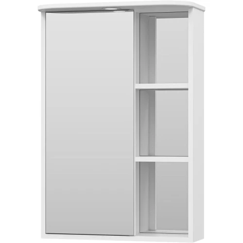 Зеркальный шкаф Misty Венера 55 L П-Внр04055-01СвЛ с подсветкой Белый