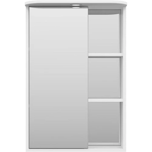 Зеркальный шкаф Misty Венера 55 L П-Внр04055-01СвЛ с подсветкой Белый