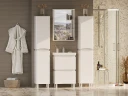 Зеркальный шкаф Misty Венера 55 L П-Внр04055-01СвЛ с подсветкой Белый