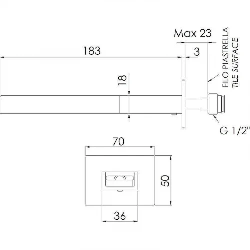 Излив для смесителя Remer 91QC Хром
