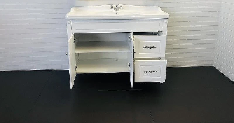 Тумба с раковиной Comforty Палермо 120 00004142367 Белая