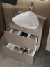 Тумба с раковиной Orange Line 60 Li-60TuLMDF+B07-500W подвесная Латте матовый МДФ / ЛДСП