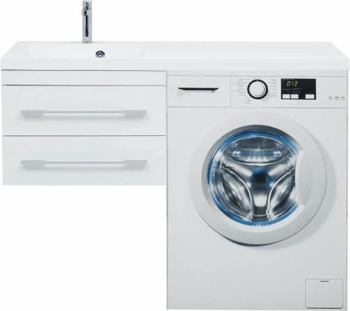 Тумба с раковиной Aquanet Нота 120 L 240160 подвесная Белая МДФ / ЛДСП
