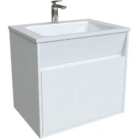 Тумба с раковиной Iddis Esper 60 ESP60W0i95K подвесная Белая МДФ / ЛДСП