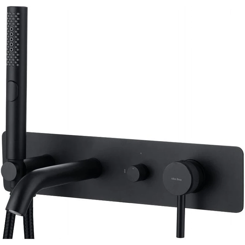 Смеситель для ванны Allen Brau Priority 5.31006-31 Черный матовый латунь встраиваемый