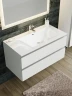 Тумба с раковиной SanVit Авеню-2 100 kavenu2100 в цвете Ral подвесная Белый глянец МДФ / ЛДСП