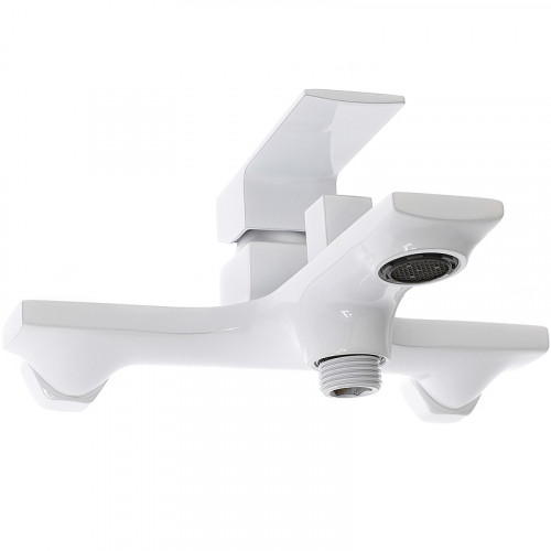 Смеситель для ванны Orange Lutz M04-100w Белый на стену