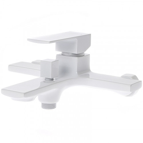 Смеситель для ванны Orange Lutz M04-100w Белый на стену