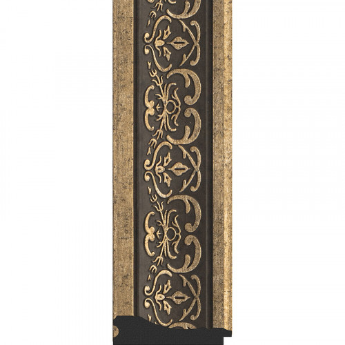 Зеркало Evoform Definite 153х63 BY 3128 в багетной раме - Вензель серебряный 101 мм стекло