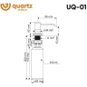 Дозатор для моющего средства Ulgran Quartz UQ 01-05 Бетон