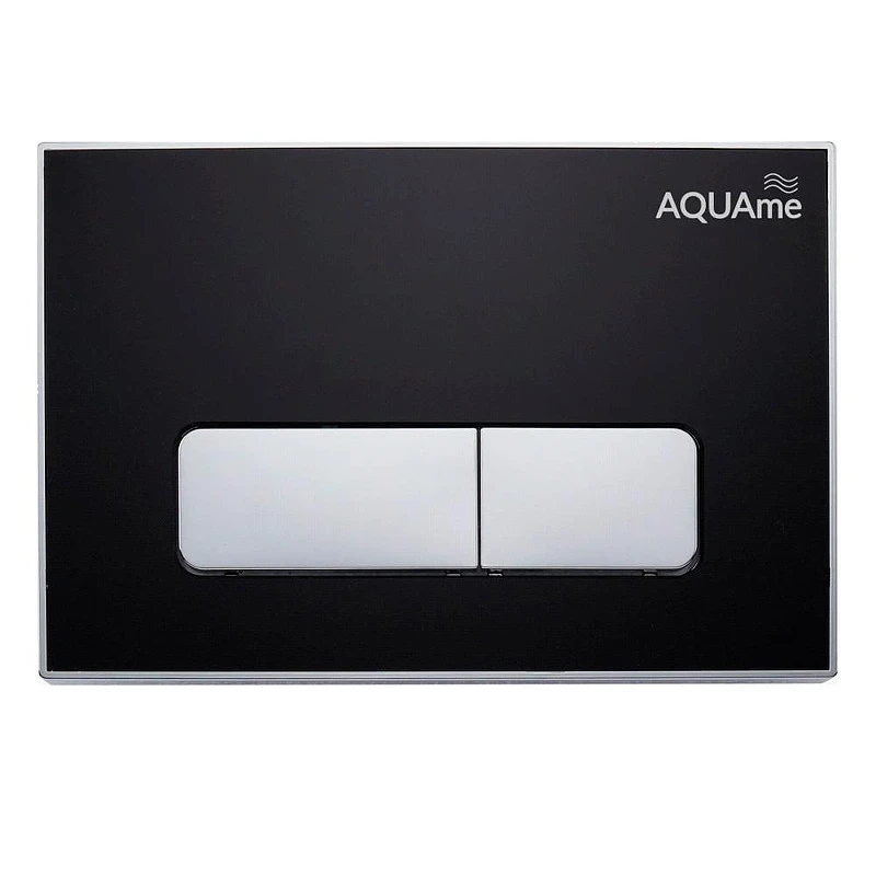 Клавиша смыва AQUAme AQM4104B цвет Черный Хром глянцевый
