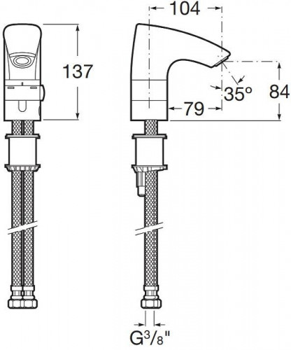 Смеситель для раковины Roca M3 75A5502C00 цвет Хром