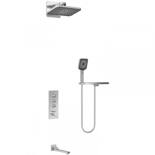 Душевая система Vincea Inspire VSFW-433TI4RCH с термостатом Хром латунь встраиваемый