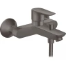 Смеситель для ванны Hansgrohe Talis E 71740340 Шлифованный черный хром латунь на стену