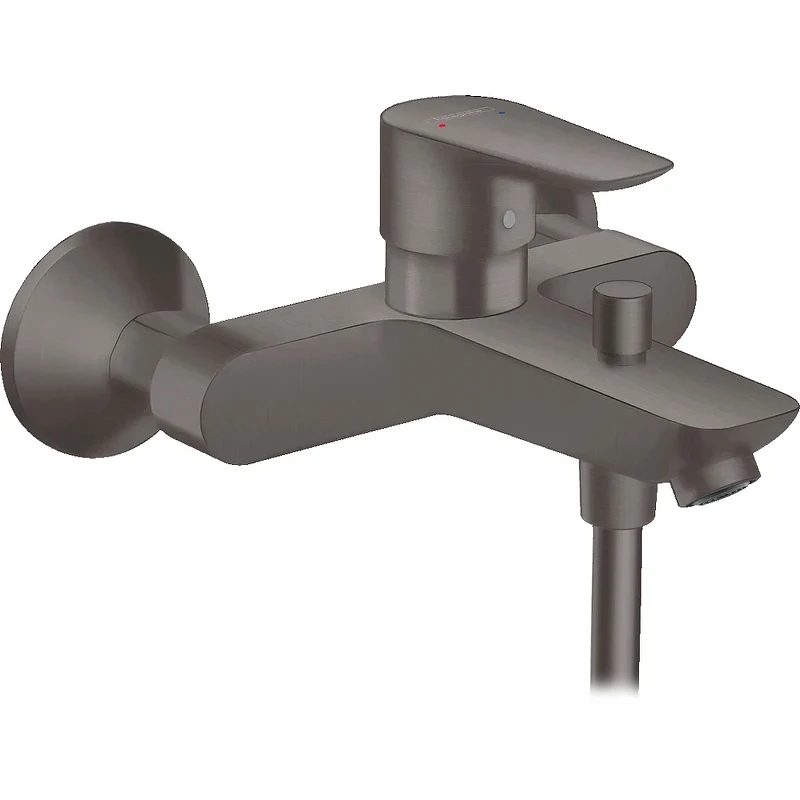 Смеситель для ванны Hansgrohe Talis E 71740340 Шлифованный черный хром латунь на стену